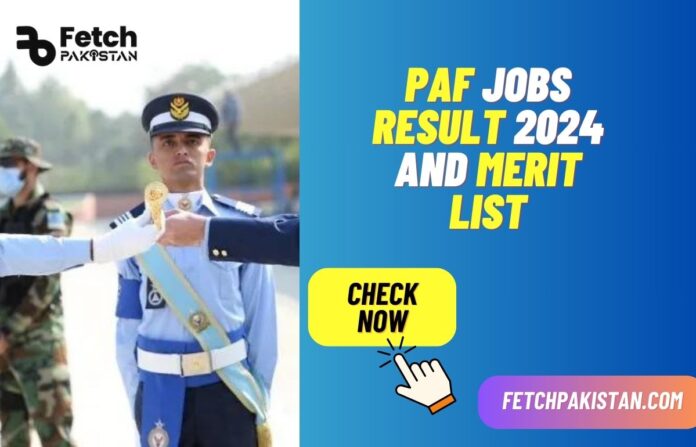 PAF Jobs Result 2024 and Merit List