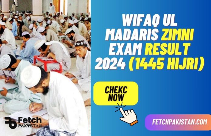 Wifaq Ul Madaris Zimni Exam Result 2024 (1445 Hijri)