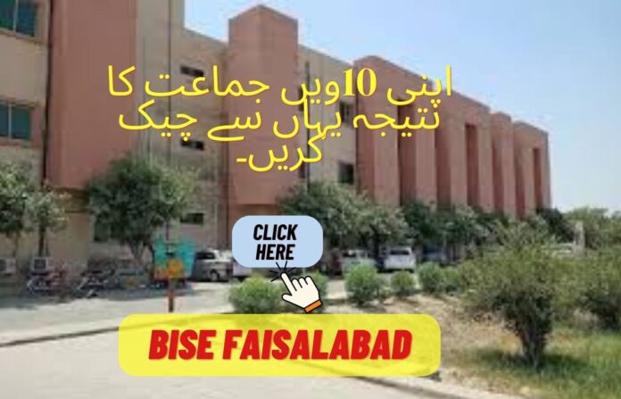 BISE Faisalabad Board 10th Class Result 2024 Check By Name & By Roll No