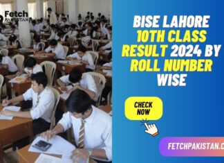 BISE Lahore 10th Class Result 2024 By Roll Number Wise