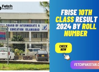 FBISE 10th Class Result 2024 By Roll Number