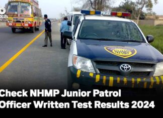 Check NHMP Junior Patrol Officer Written Test Results 2024