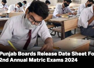 Punjab Boards Release Date Sheet For 2nd Annual Matric Supplementary Exams 2024